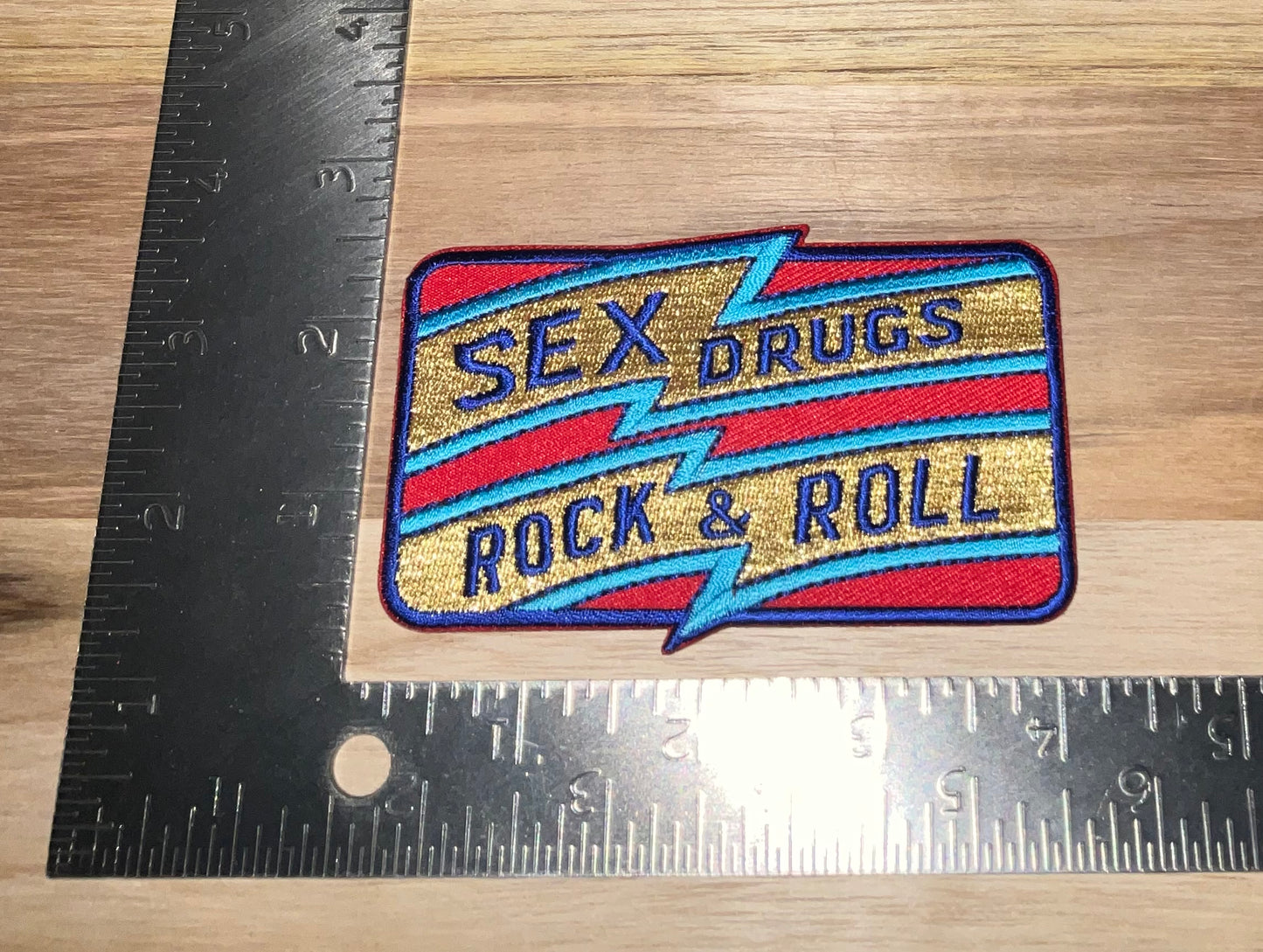 Sex drugs rock and roll patch