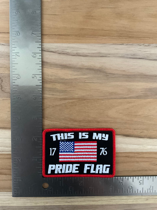 This is my pride flag patch