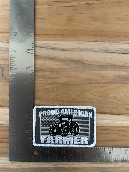 Proud American farmer patch