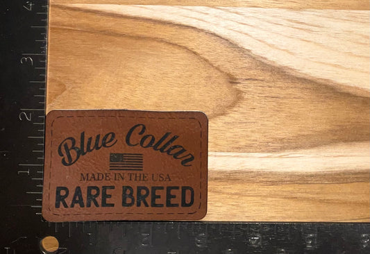 Blue collar rare breed patch