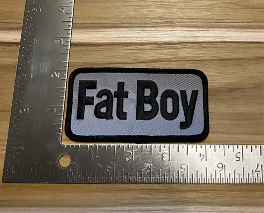 Fat boy black on gray patch