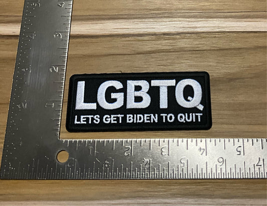 LGBTQ let’s get biden to quit patch