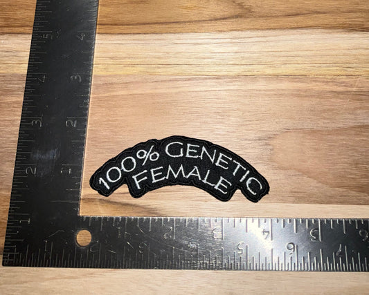 Her patch "100% genetically female"