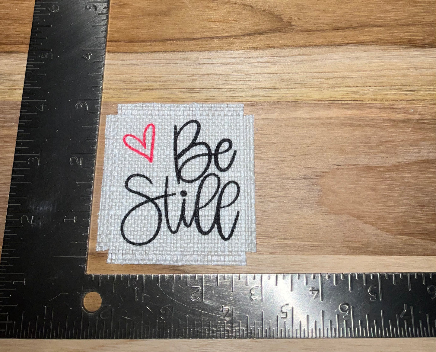 Her patch "be still"