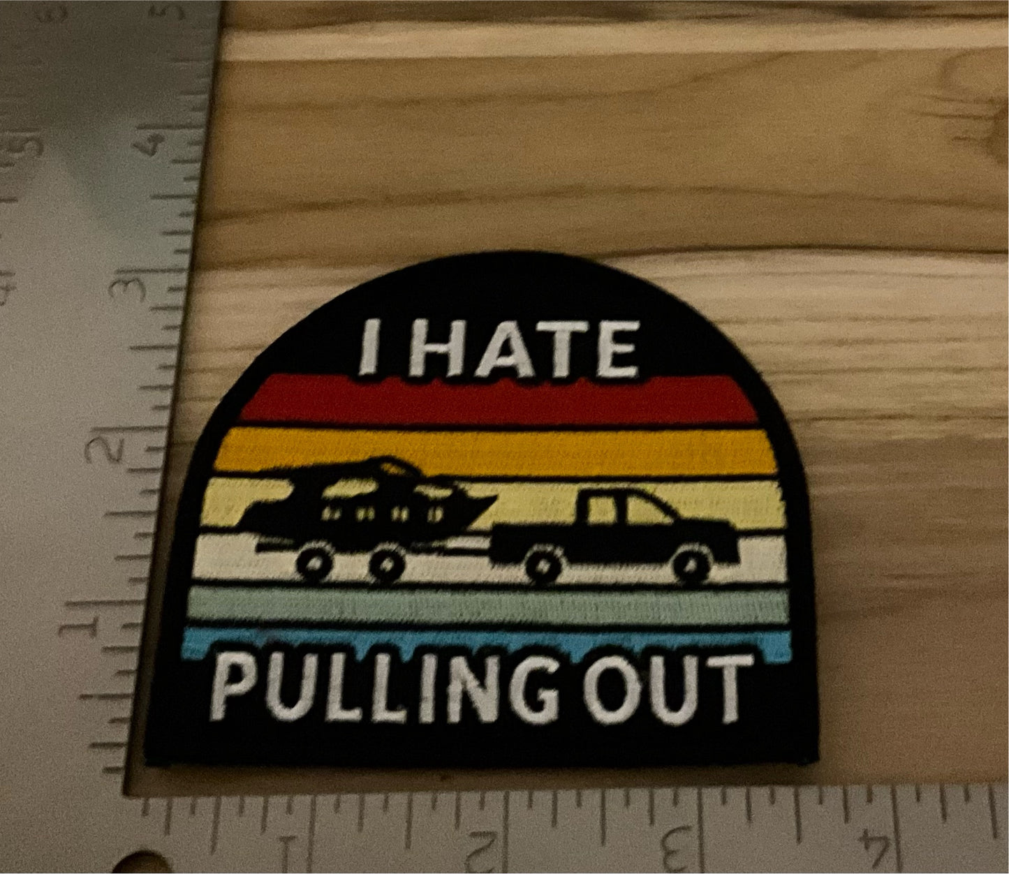 I hate pulling out patch