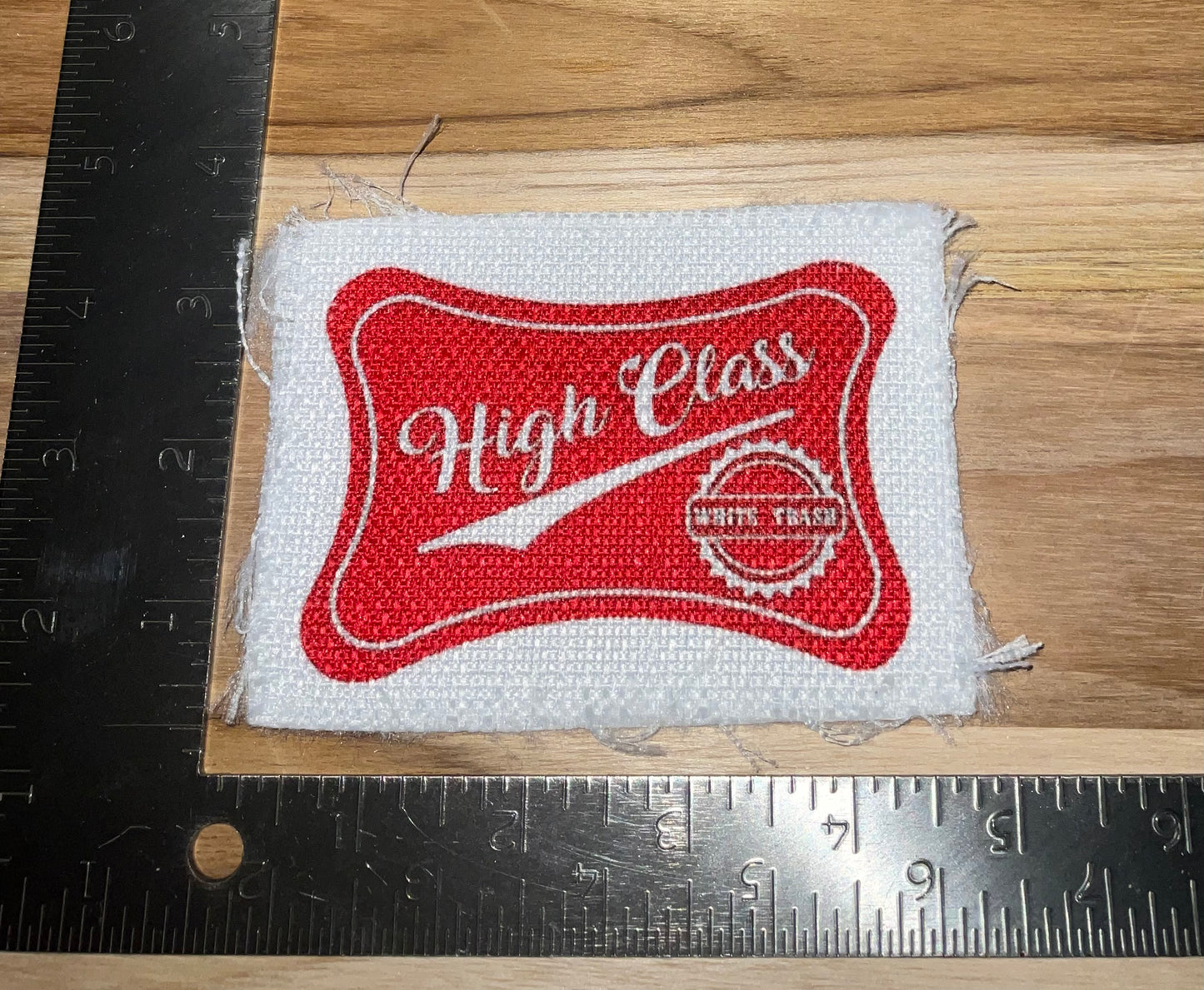 Her patch "high class"