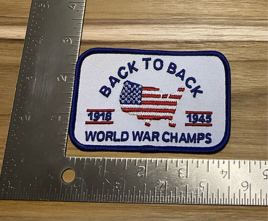 Back to back world champs 1918-1945 patch