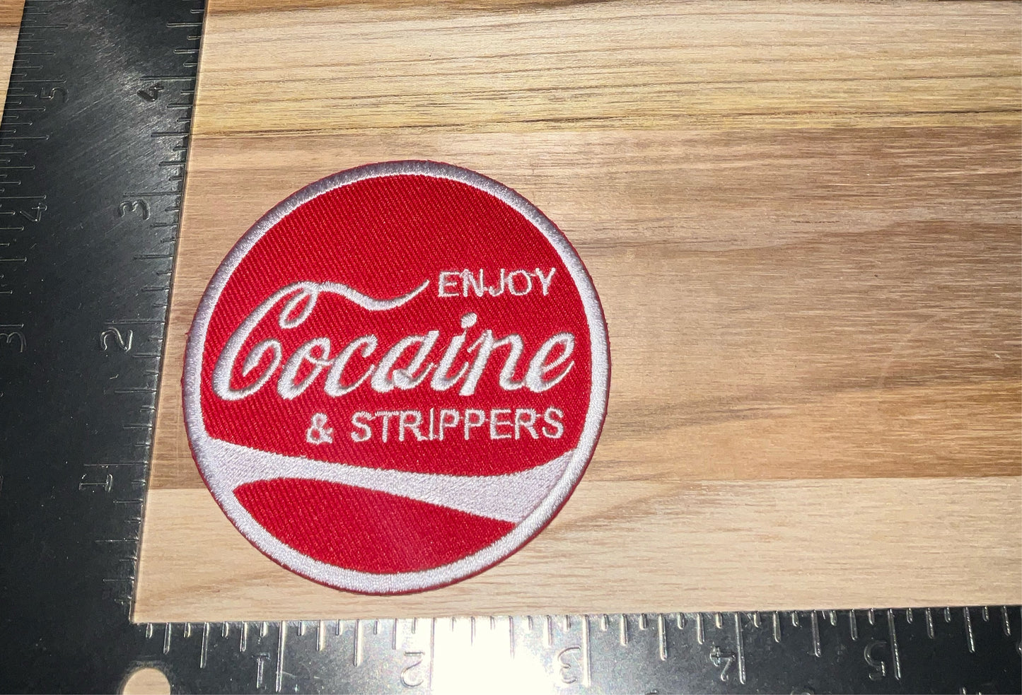 Enjoy cocaine & strippers patch (RED)